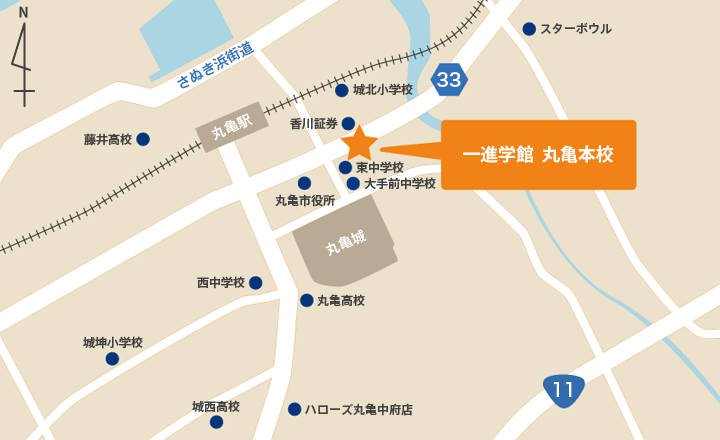 丸亀本校地図